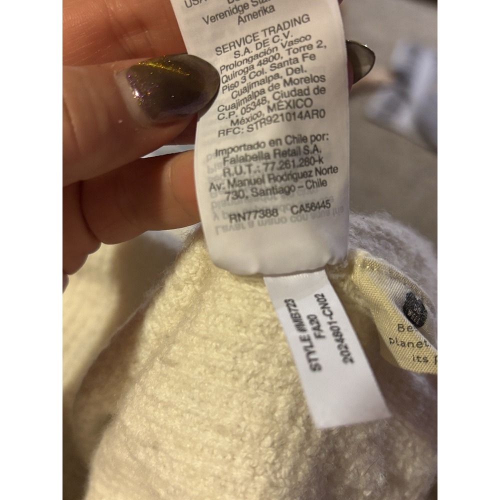 Madewell‎ Oatmeal cropped knit sweater 🤍 cozy minimalist long sleeve - Picture 6 of 9